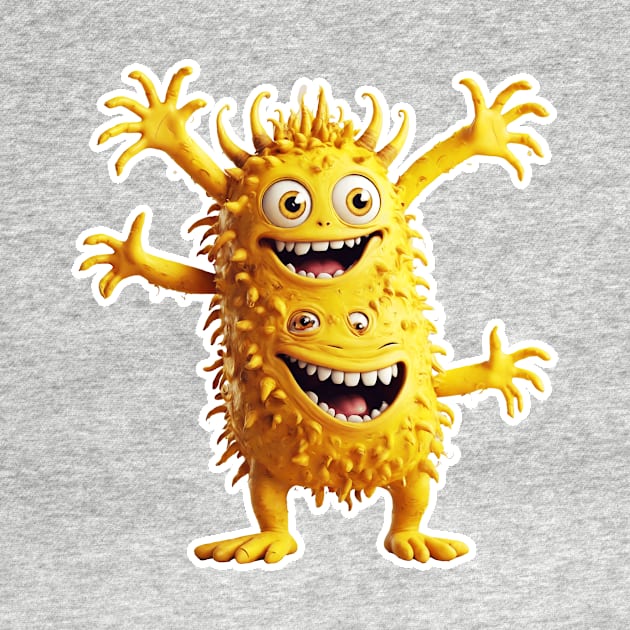 Yellow funny monster by bswlife